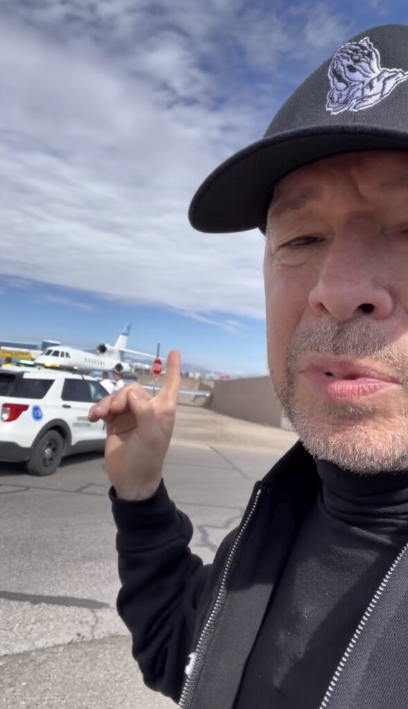 Mark Wahlberg’s brother Donnie’s private jet skids off runway at Las Vegas airport — as he shares video