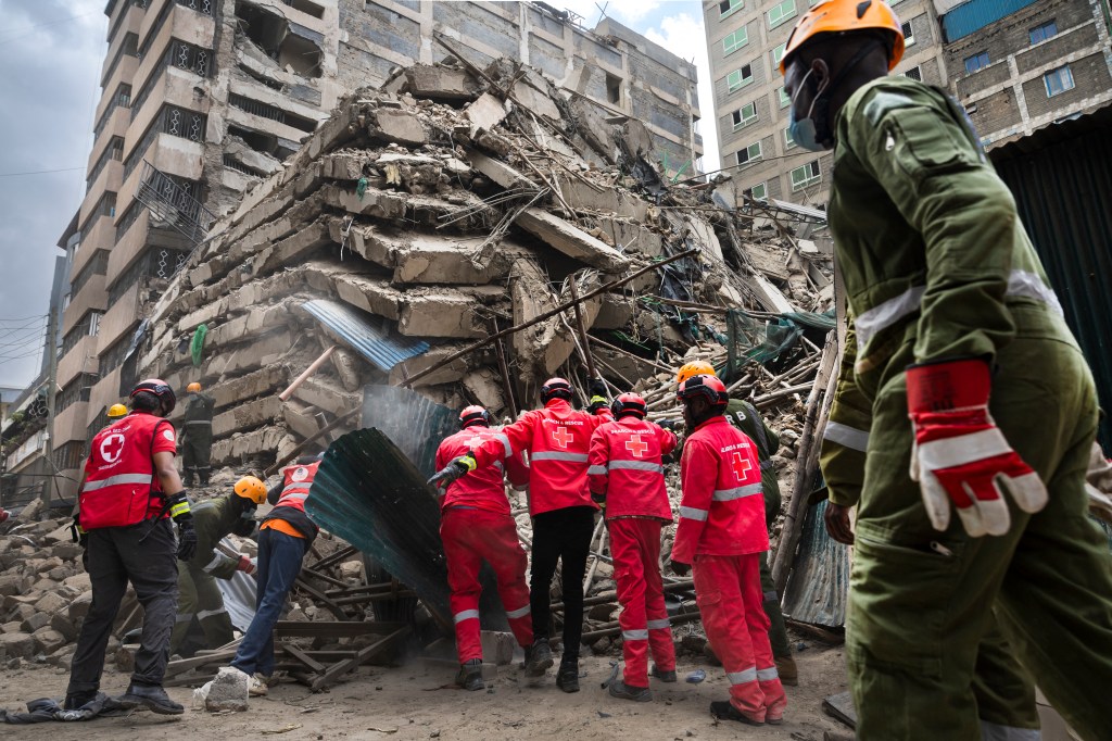 Multi-story building collapses in Kenya, leaving many feared trapped under the rubble