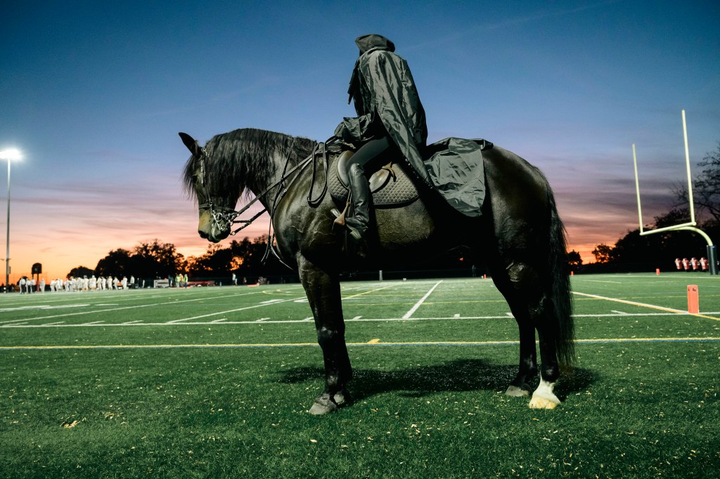 A headless horseman mascot makes Friday night lights in NY’s Sleepy Hollow legendary