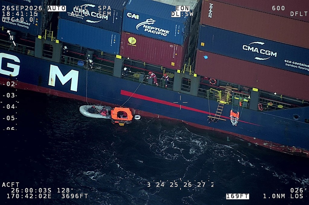 Race against time to save crew after colossal, rarely seen deep sea beasts smash up yacht in Pacific