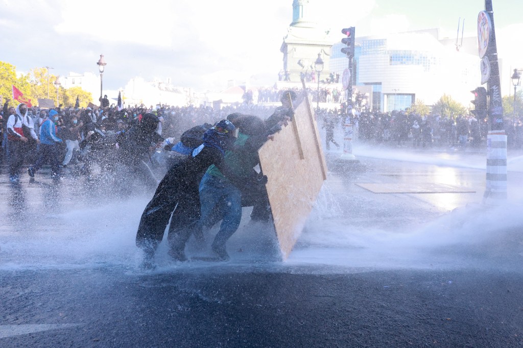 French student protesters swarm historic Bastille site — and slam education leaders’ pledge for change as ‘hot air’