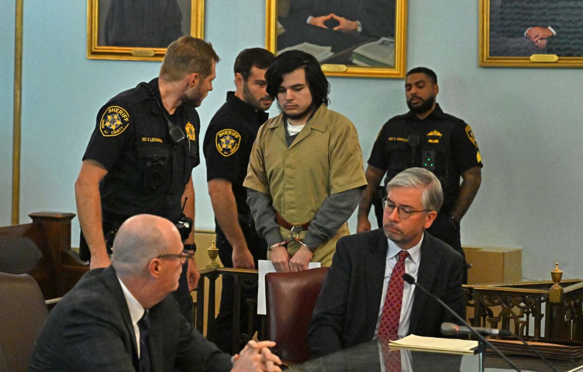 Sobbing moms stare down stoned-face teen accused of stalking, running down daughters in wealthy NJ town