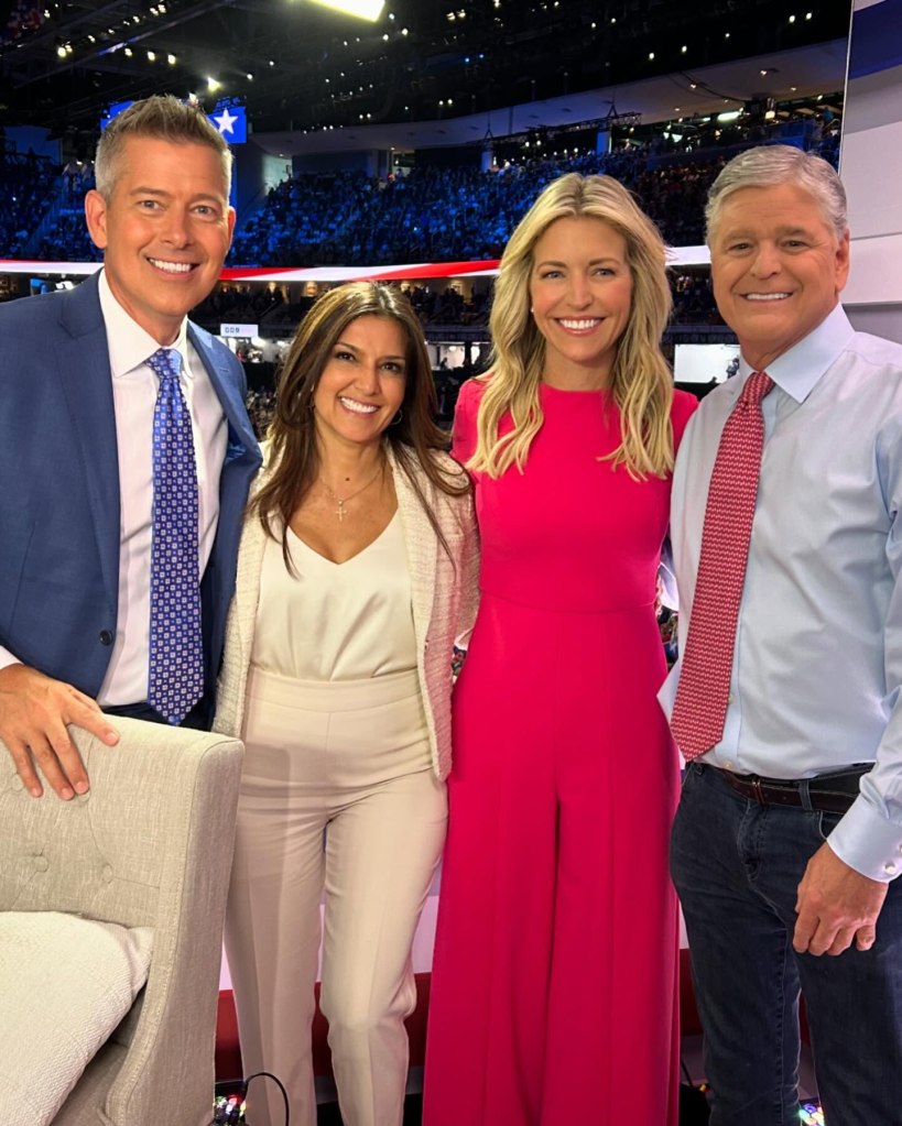 Ainsley Earhardt and Sean Hannity celebrate upcoming wedding surrounded by family and friends at Mar-a-Lago