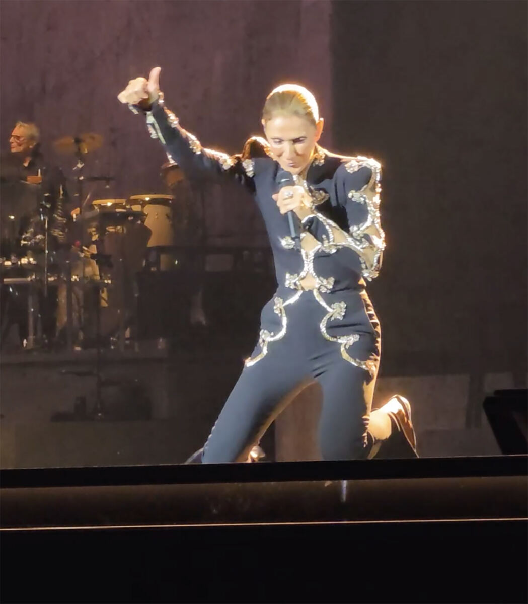Celine Dion takes scary tumble onstage during Paris residency — and doesn’t miss a single beat