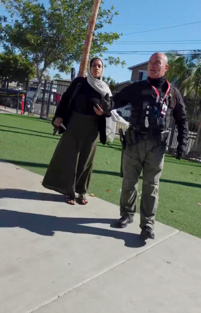 Deranged woman who sparked lockdown at San Diego mosque posts frantic videos begging for help before going on the run