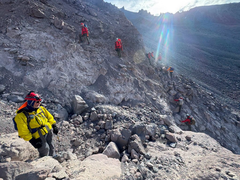 Three stranded on exposed 8,600ft California mountain summit — as daring rescue launched