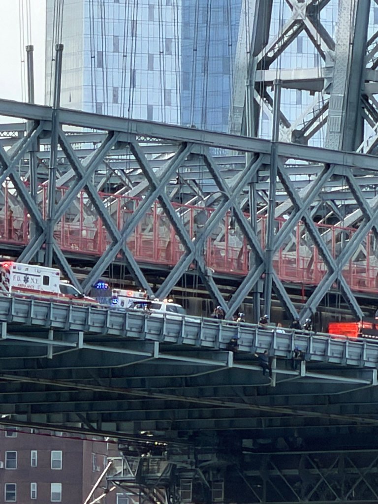 19-year-old threatens to jump off Williamsburg Bridge — before NYPD hoists him to safety