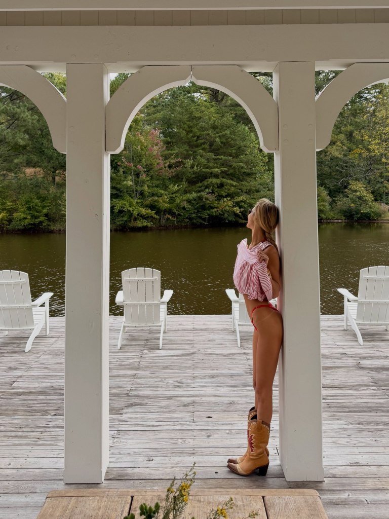 Bella Hadid rings in her 30th birthday in custom red bikini and cowboy boots
