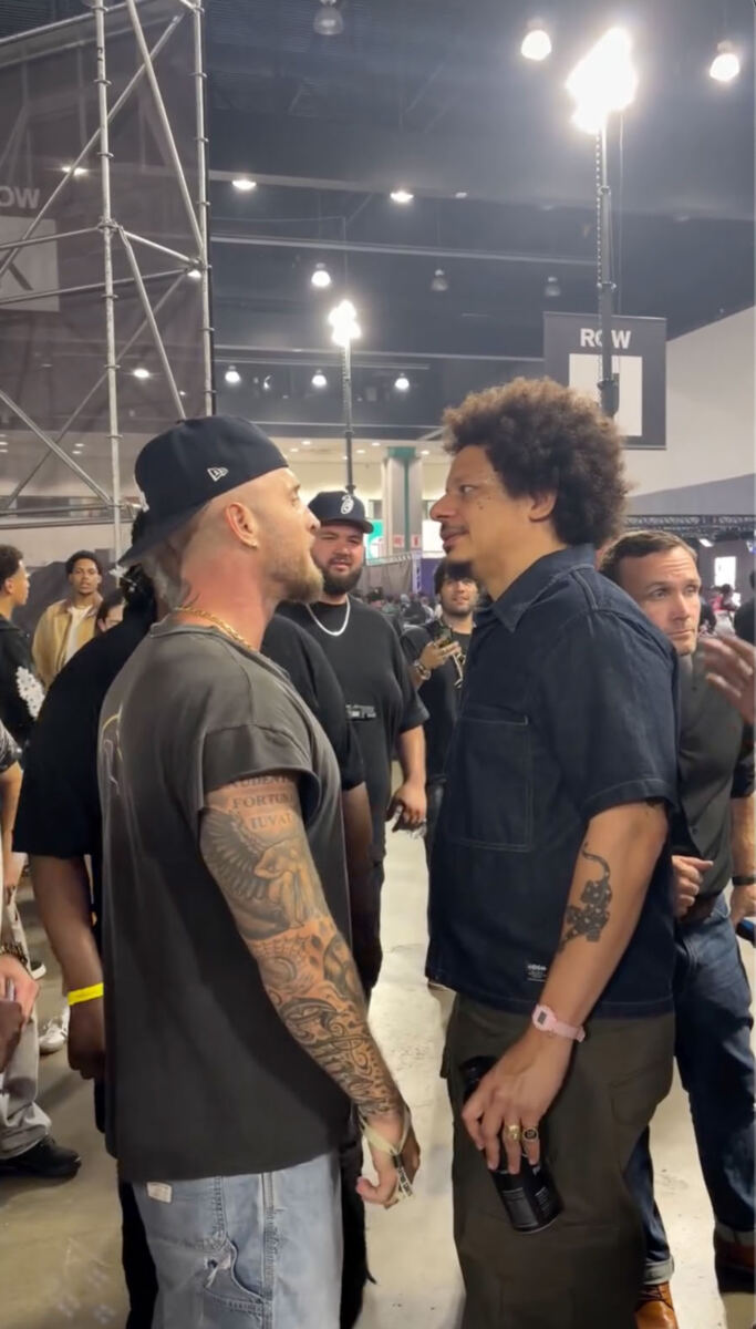 Chet Hanks confronts comedian Eric André for ‘trashing’ him before security intervenes in wild ComplexCon video