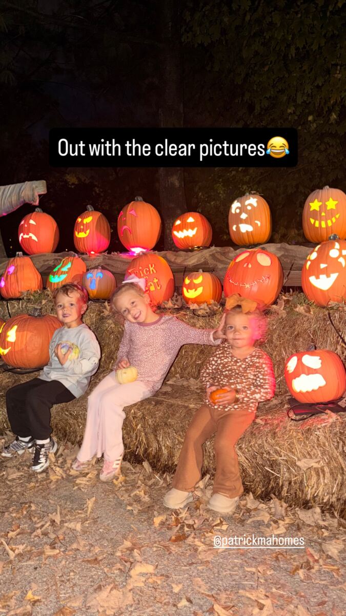 Patrick and Brittany Mahomes’ 3 kids steal the show in adorable pumpkin patch photos