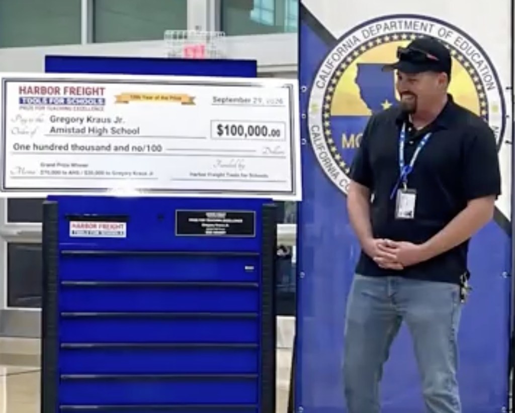 California teacher gets the surprise of his life with jaw-dropping prize in front of his students