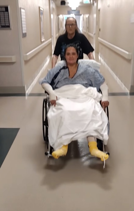 California woman left with horrific injuries after being covered in gas and set on fire during wild fight