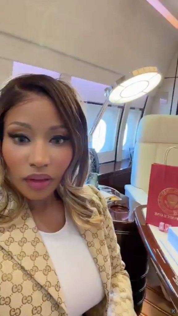 Gucci-clad Nicki Minaj joins Trump in Michigan — as aide jokes rapper is in for huge White House job