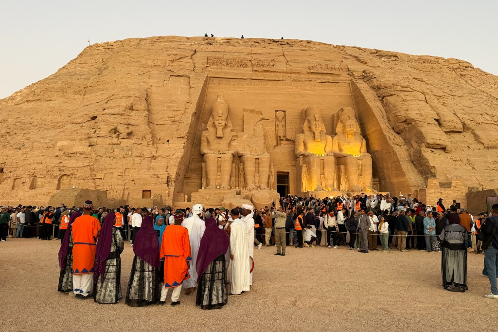 Twice a year, a golden sunbeam illuminates a 3,000-year-old Egyptian temple