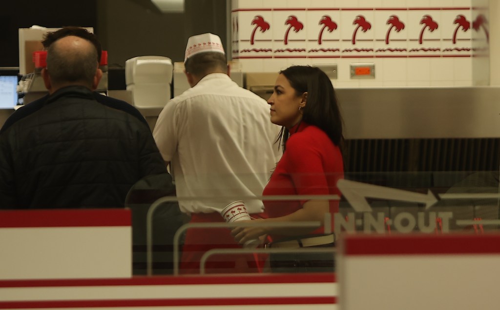 Exclusive | AOC stops by In-N-Out burger during California campaign trip