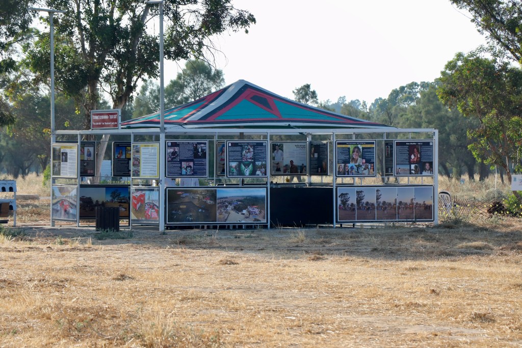 Look inside the roadside bomb shelters on Israel’s ‘Death Road’ that have been transformed into memorials for October 7’s victims