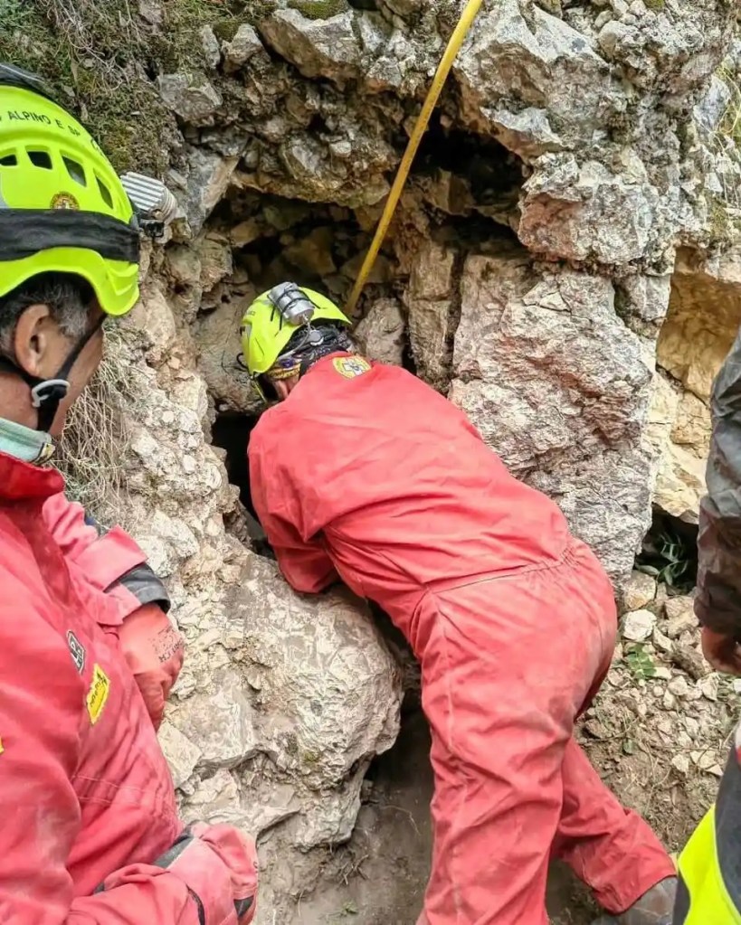 Italian man rescued alive from a cave after being trapped for nearly 27 hours