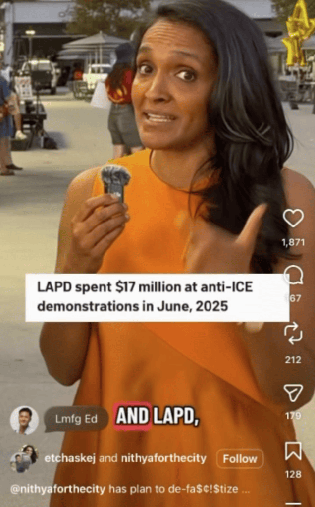 Nithya Raman caught in ‘dangerous’ video targeting LAPD chief: ‘Fascist liars’