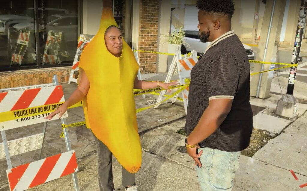 Florida woman goes viral for reporting crash while in banana costume