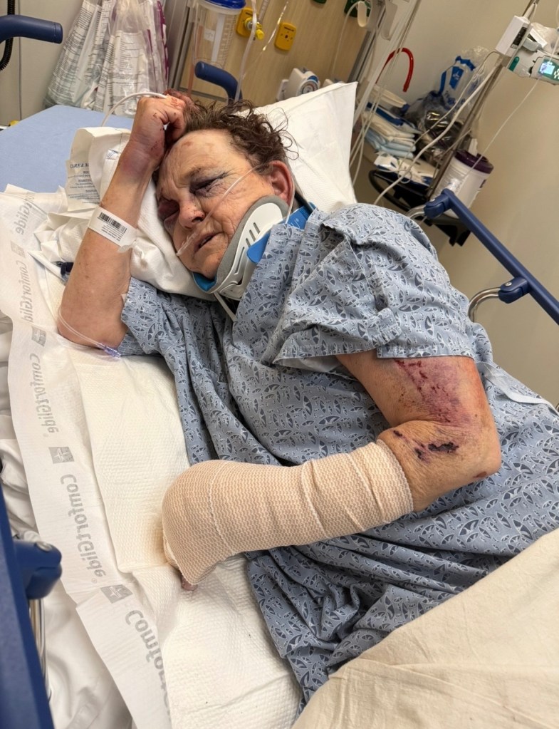 Baseball bat-wielding maniac who allegedly battered California grandmother is finally busted while on the run