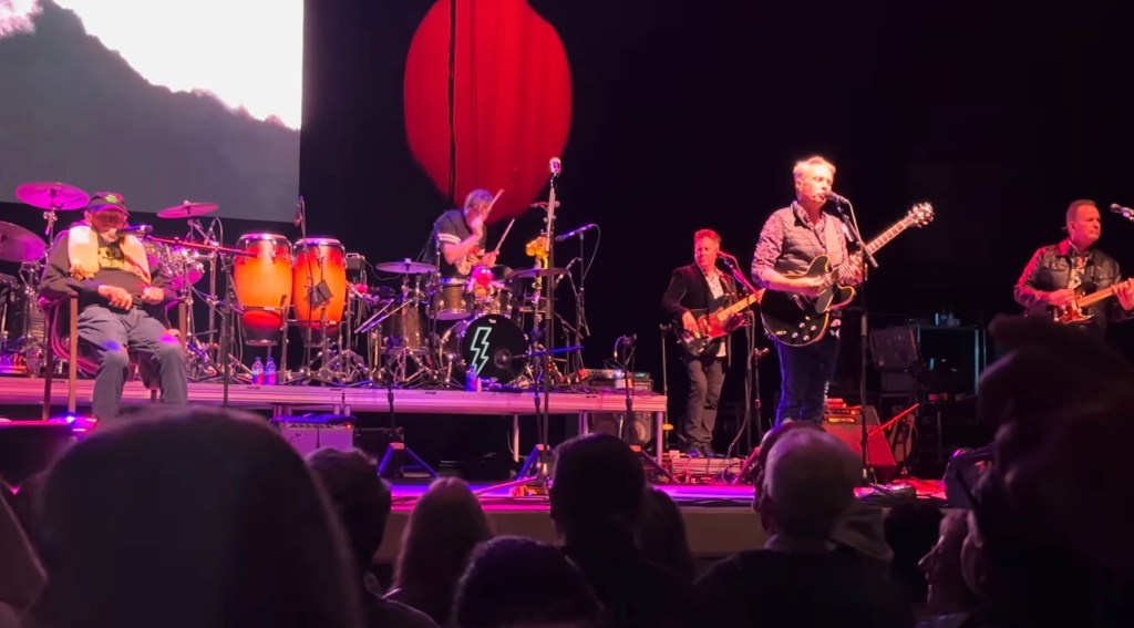 Footage of Beach Boys’ Mike Love sitting during performance goes viral as he battles ‘serious’ health challenges