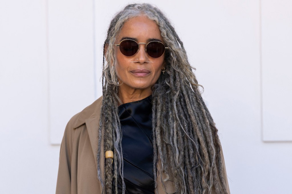 Lisa Bonet makes rare public appearance at Paris Fashion Week with cascading silver hair