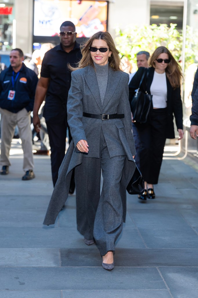 Jessica Biel revs up the red carpet in a sheer skirt and no shirt at ‘Matchbox: The Movie’ premiere