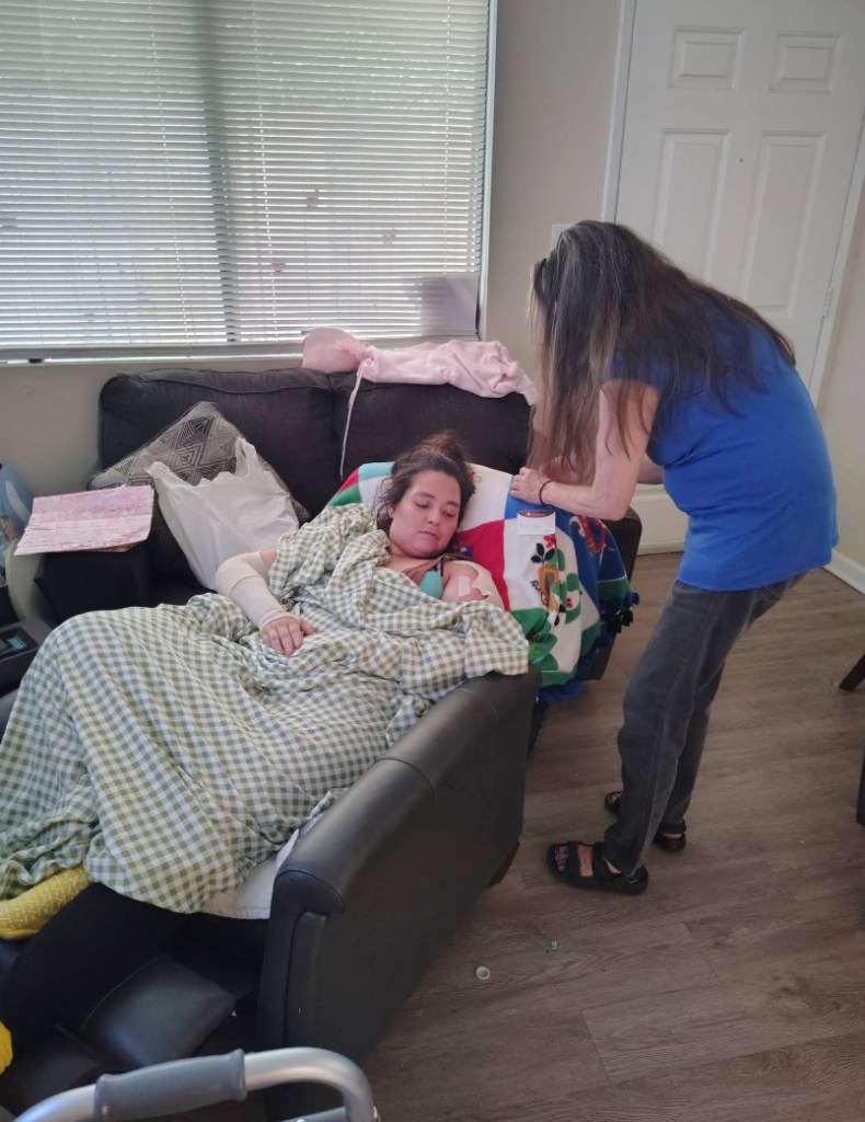 California woman left with horrific injuries after being covered in gas and set on fire during wild fight