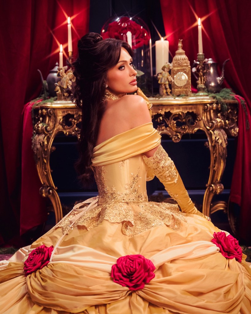 Paris Hilton gets the princess treatment in family Halloween shoot with her husband and kids