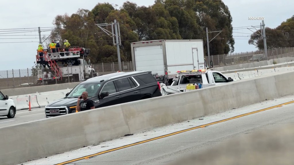 Legendary rapper’s SUV collides with garbage truck on busy LA freeway