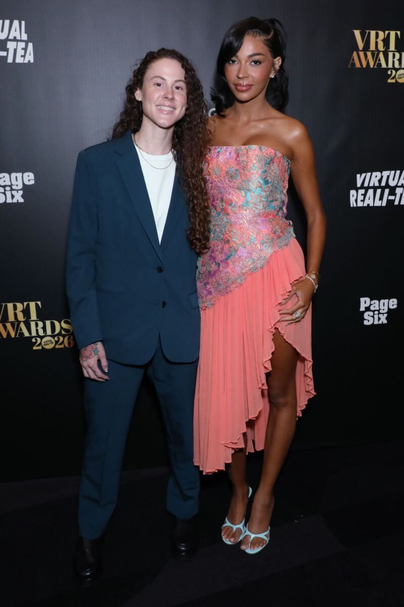 ‘Secret Lives of Mormon Wives’ Layla Taylor debuts new girlfriend Kelsie Chesser on VRT Awards 2026 red carpet