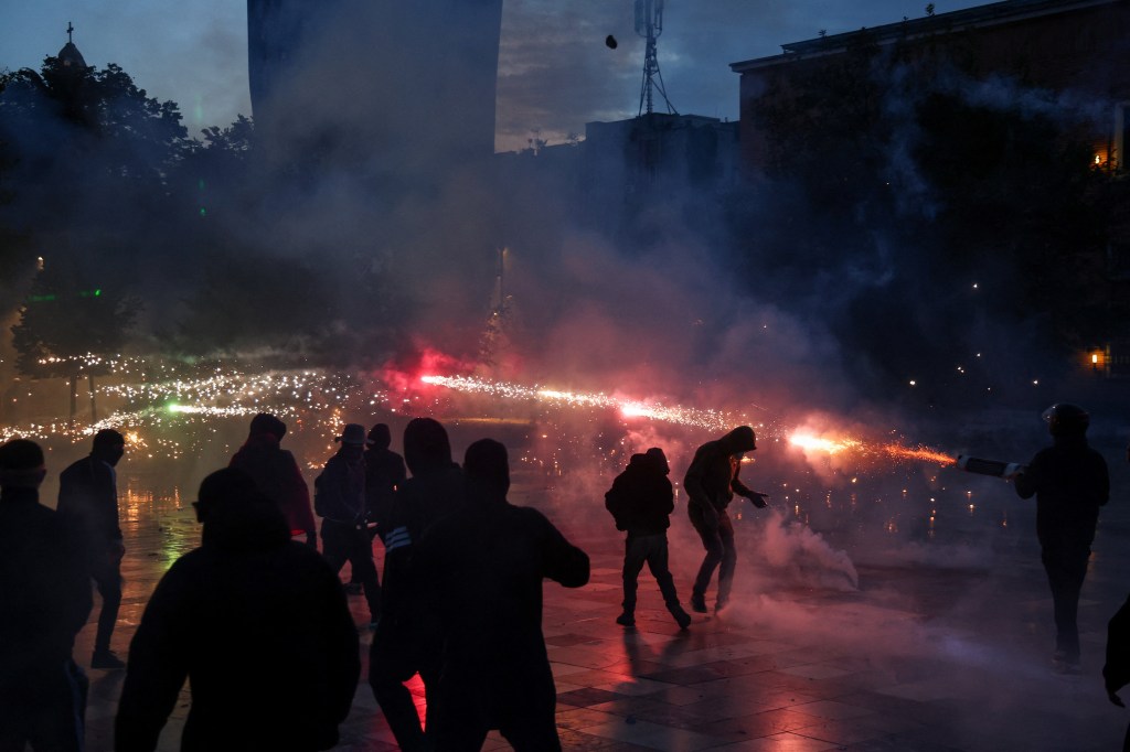 Europe falls under siege as demonstrators battle police, set fires in cites across continent