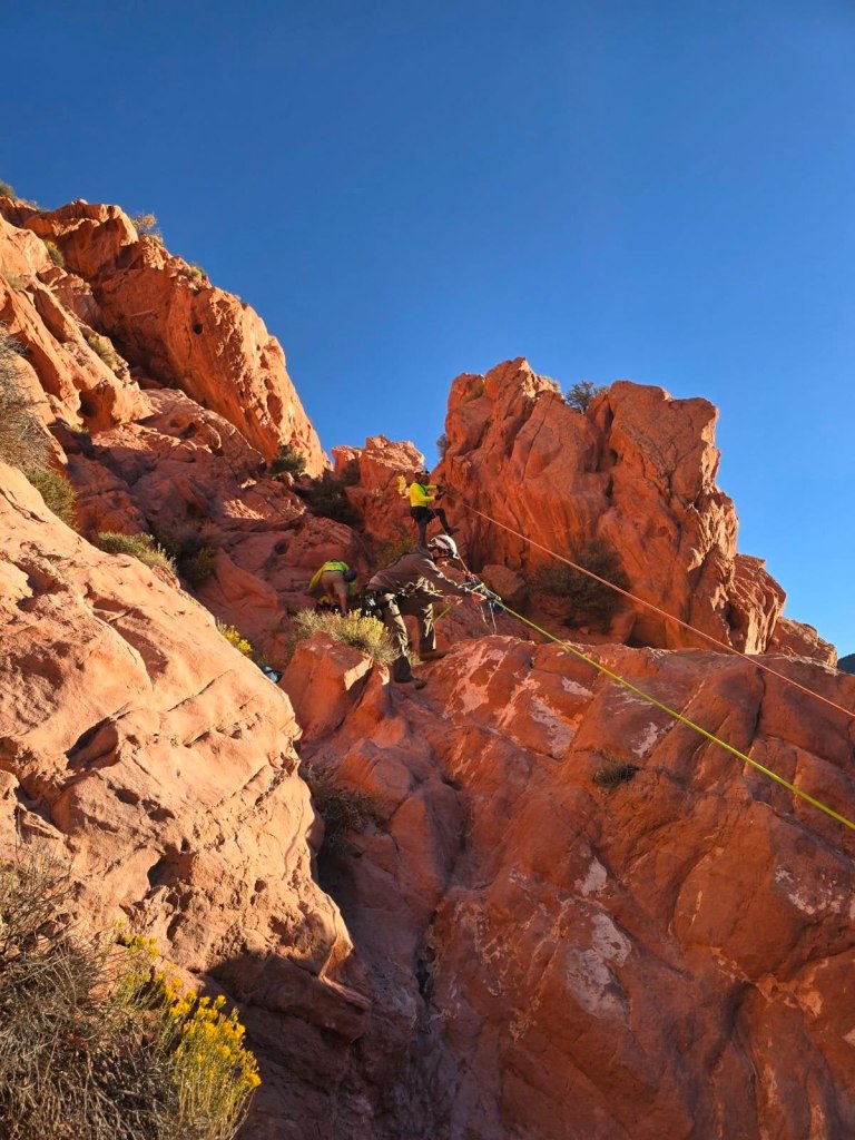 Hiker miraculously survives 100 foot fall after getting wedged between rocks