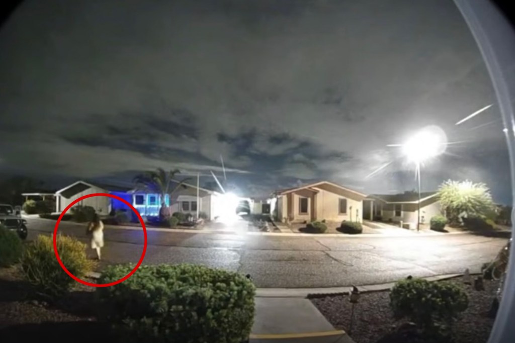 Ghoulish thief caught on camera stealing Halloween decorations from family’s lawn: report