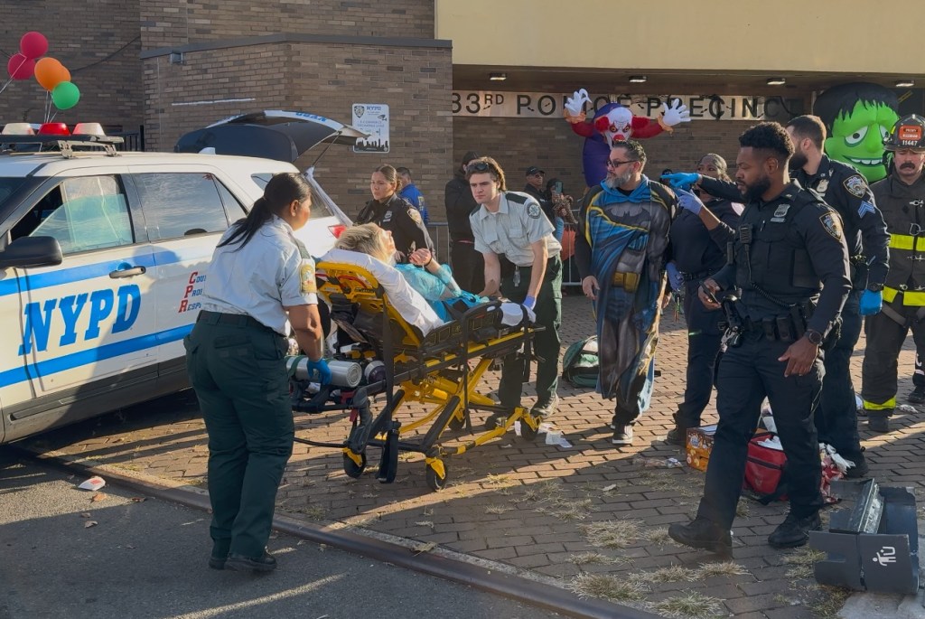 NYC ‘drunk’ driver plows into NYPD Halloween event — injuring 4, including child