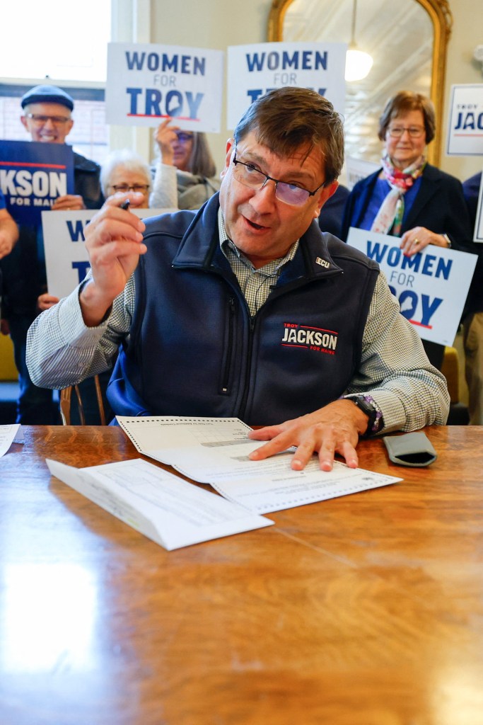 Troy Jackson officiated his wedding, but this Mainer is making a startling claim against him