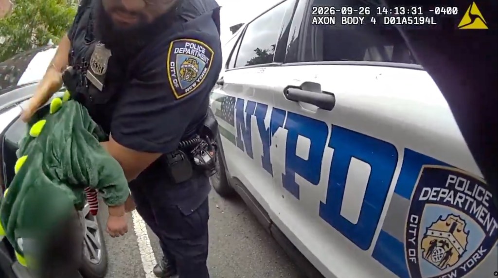 NYPD cops rush to heroically save choking infant outside Bronx apartment: ‘I wasn’t breathing either’