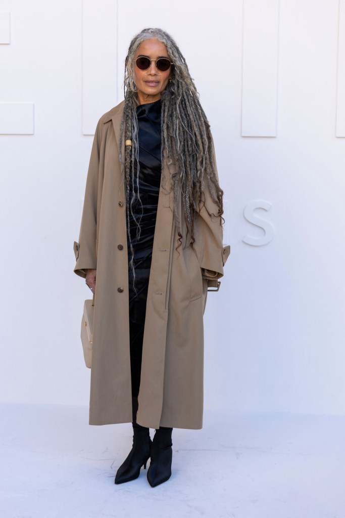Lisa Bonet makes rare public appearance at Paris Fashion Week with cascading silver hair