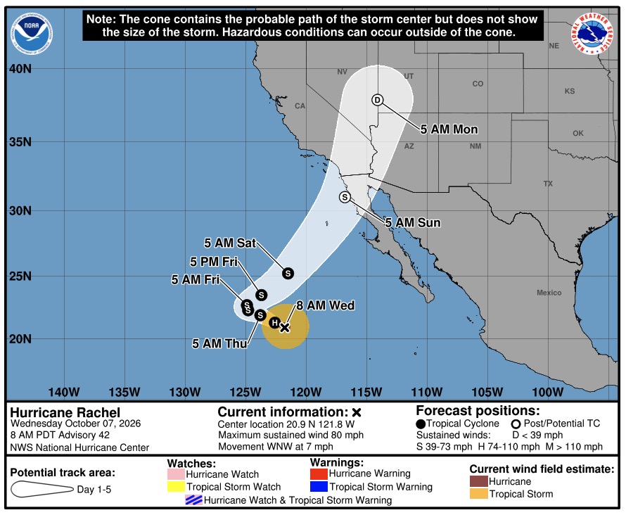Hurricane takes massive turn toward California as major city braces