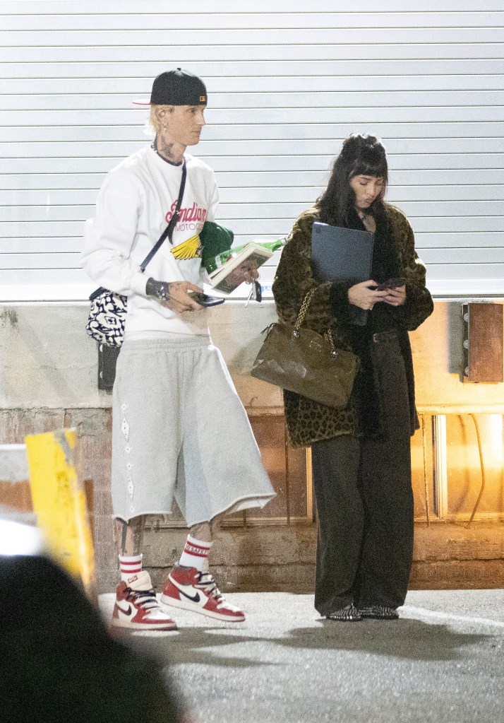 MGK spends the night at Dakota Johnson’s house after wrapping up studio session in LA