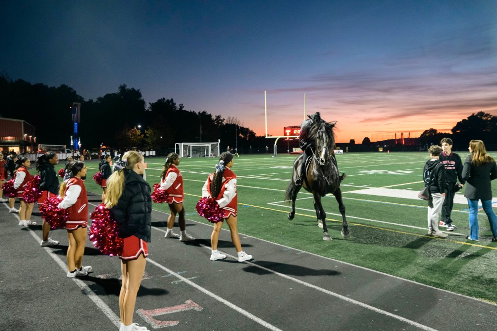 A headless horseman mascot makes Friday night lights in NY’s Sleepy Hollow legendary