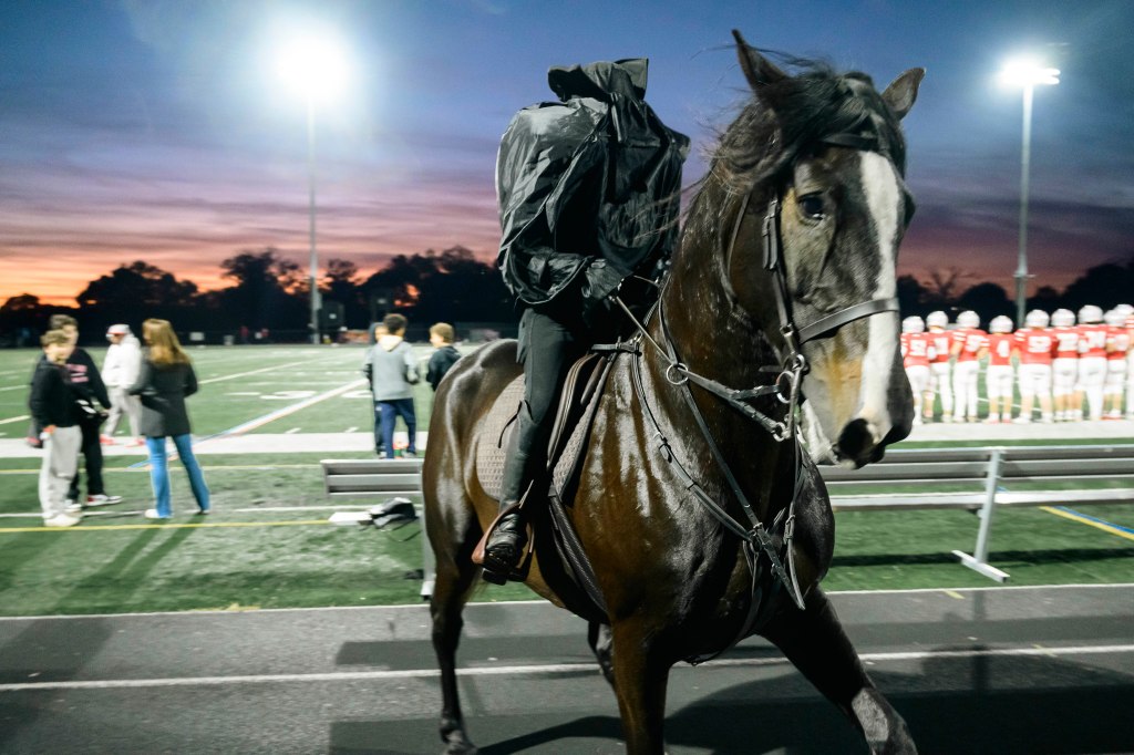 A headless horseman mascot makes Friday night lights in NY’s Sleepy Hollow legendary