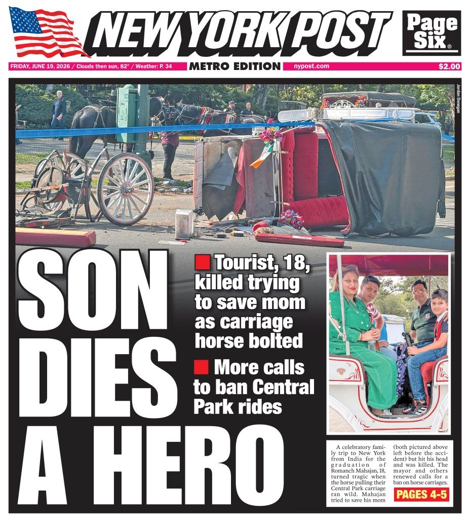 NYC Central Park’s horse-drawn carriages to be banned under new Mamdani deal