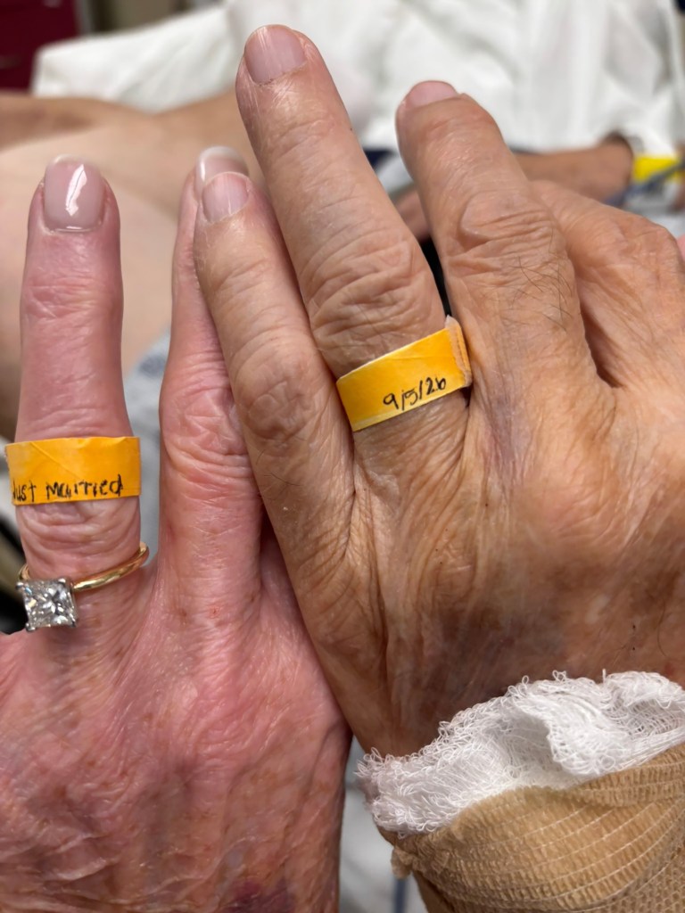 Couple tied the knot in ‘golden moment’ ceremony in Alabama ER