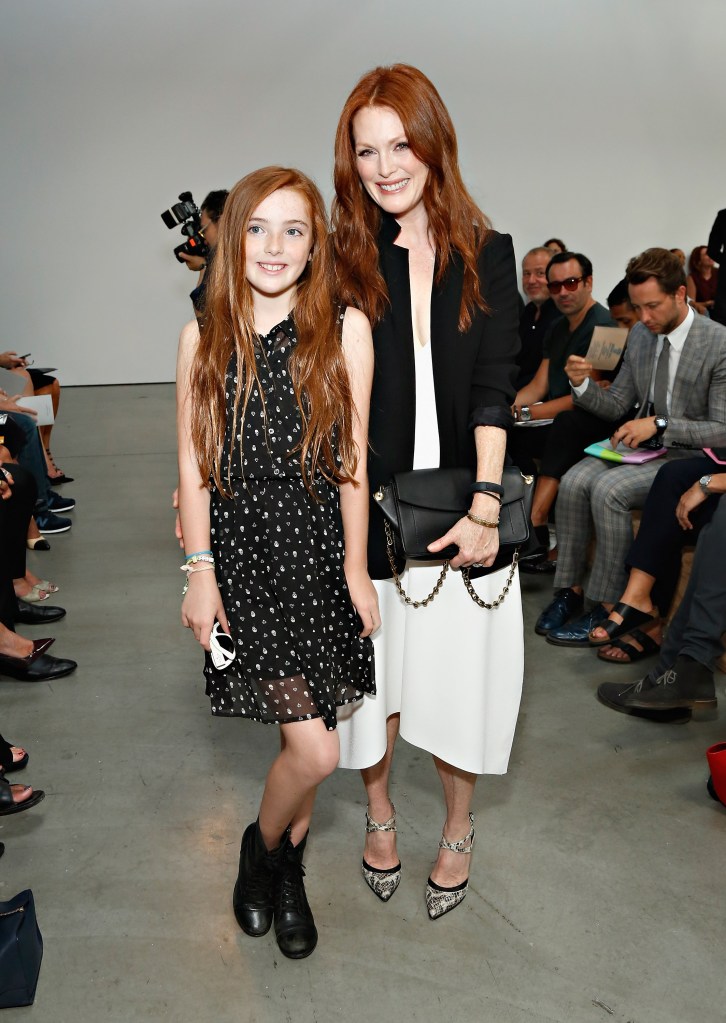 Julianne Moore and daughter Liv Freundlich, 24, dazzle in diamonds at Paris Fashion Week