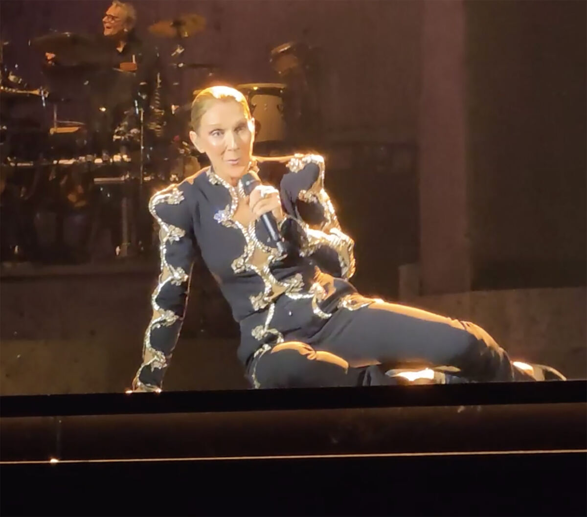 Celine Dion takes scary tumble onstage during Paris residency — and doesn’t miss a single beat