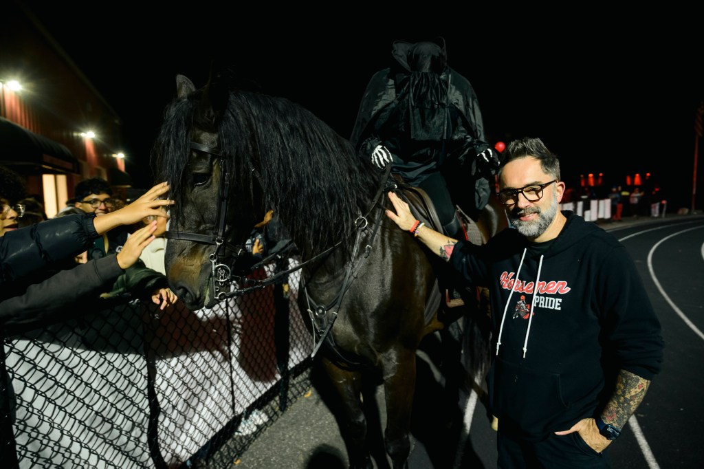 A headless horseman mascot makes Friday night lights in NY’s Sleepy Hollow legendary