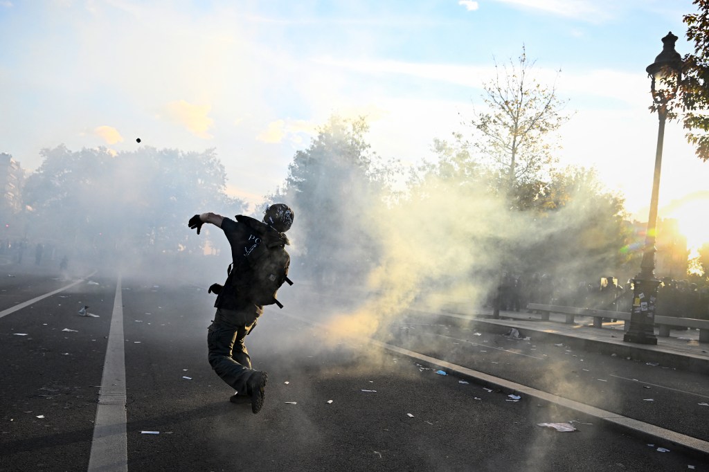 French student protesters swarm historic Bastille site — and slam education leaders’ pledge for change as ‘hot air’