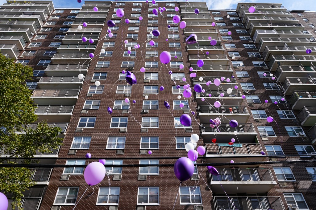 Baby thrown from NYC balcony clings to life as vigil held for Bronx mom killed after plummeting 15 stories with infant