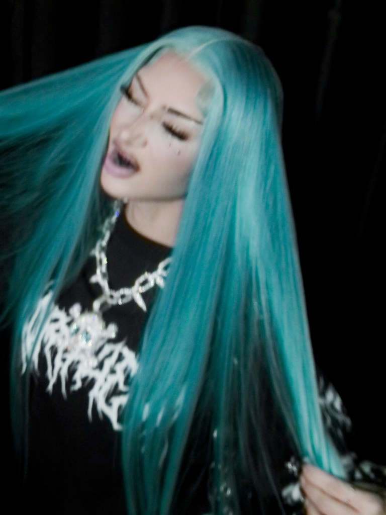 Kim Kardashian transforms into 13-year-old daughter North West for Halloween — including blue hair and piercings
